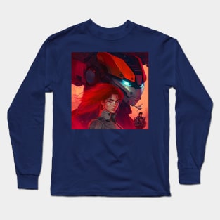 Gunbuster  - Vintage Art | Mecha Long Sleeve T-Shirt